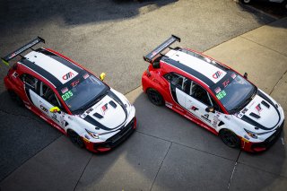 #4 Toyota GR Corolla TC of Jonathon Neudorf, JMF Motorsports, TC America Powered by Skip Barber Racing School, Indianapolis Motor Speedway, Indianapolis, IN, October 16-19, 2025.
 | SRO Motorsports Group