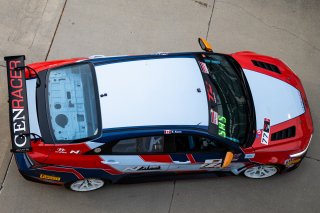 #77 Hyundai Elantra N1 TC EVO of Eric Kunz, Ricca Autosport, TC America Powered by Skip Barber Racing School, Indianapolis Motor Speedway, Indianapolis, IN, October 16-19, 2025.
 | SRO Motorsports Group