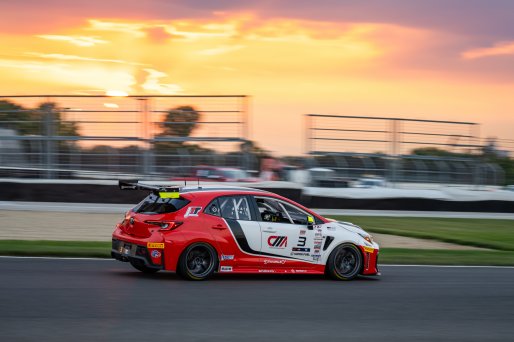 #3 Toyota GR Corolla TC of Antonio Constantino, JMF Motorsports, TC America Powered by Skip Barber Racing School, Indianapolis Motor Speedway, Indianapolis, IN, October 16-19, 2025.
 | SRO Motorsports Group