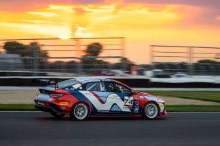#74 Hyundai Elantra N1 TC EVO of Alana Carter, Ricca Autosport, TC America Powered by Skip Barber Racing School, Indianapolis Motor Speedway, Indianapolis, IN, October 16-19, 2025.
 | SRO Motorsports Group