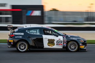 #69 Mazda 3 TC of Chris Taylor, FTG Racing, TC America Powered by Skip Barber Racing School, Indianapolis Motor Speedway, Indianapolis, IN, October 16-19, 2025.
 | SRO Motorsports Group