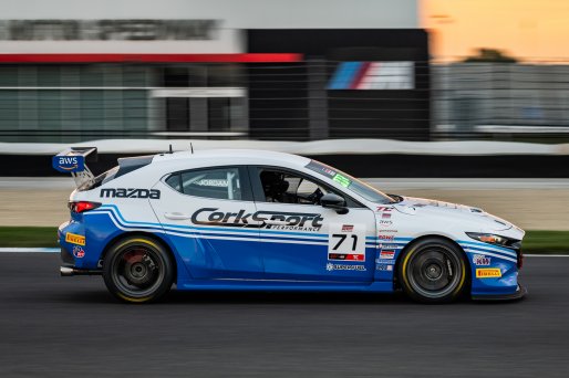 #71 Mazda 3 TC of Joey Jordan, FTG Racing, TC America Powered by Skip Barber Racing School, Indianapolis Motor Speedway, Indianapolis, IN, October 16-19, 2025.
 | SRO Motorsports Group