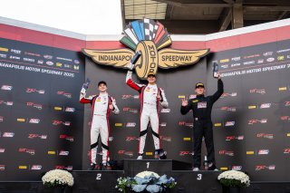 Podium at TC America Powered by Skip Barber Racing School, SRO America, Indianapolis Motor Speedway, Indianapolis, IN, October 16-19, 2025.
 | SRO Motorsports Group