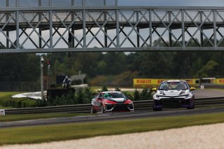 #4 Toyota GR Corolla TC of Braydon Arthur, JMF Motorsports, #77 Hyundai Elantra N1 TC EVO of Andre Castro, Ricca Autosport, TC America, TC, SRO America, Barber Motorsport Park, Leeds, AL, Sept 24 - 27, 2026
 | Andrew Miterko Photography LLC &copy;2026