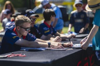 Autograph Session, #78 Hyundai Elantra N1 TC EVO of Matan Rosenberg, Ricca Autosport, TC America, TC, SRO America, Barber Motorsport Park, Leeds, AL, Sept 24 - 27, 2026
 | Fred Hardy | Echo & Origin | www.echoandorigin.studio &copy;2026