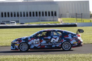 #75 Hyundai Elantra N1 TC EVO of Alex Gutierrez, Ricca Autosport, TC America, TC, SRO America, Indianapolis 8 Hour, Indianapolis Motor Speedway, Speedway, IN, Oct 7 - 11, 2026
 | Andrew Miterko Photography LLC &copy;2026