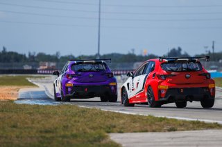 #4 Toyota GR Corolla TC of Braydon Arthur, JMF Motorsport, TC America, TC, SRO America, Sebring International Raceway, Sebring, FL, May 7 - 10, 2026, #3 Toyota GR Corolla TC of Jesse Dorkin
 | Andrew Miterko Photography LLC &copy;2026