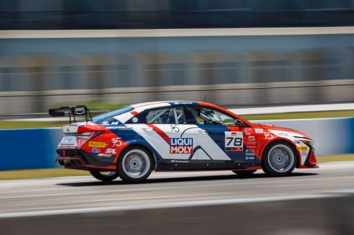 #78 Hyundai Elantra N1 TC EVO of CJ Sepulveda, Ricca Autosport, TC America, TC, SRO America, Sebring International Raceway, Sebring, FL, May 7 - 10, 2026
 | Andrew Miterko Photography LLC &copy;2026