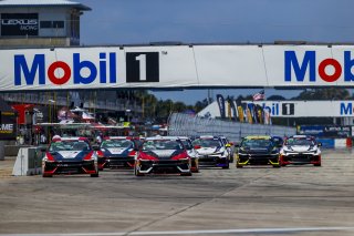 Race 1 Start, #77 Hyundai Elantra N1 TC EVO of Andre Castro, Ricca Autosport, TC America, TC, SRO America, Sebring International Raceway, Sebring, FL, May 7 - 10, 2026
 | Andrew Miterko Photography LLC &copy;2026