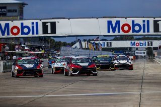 Race 1 Start, #77 Hyundai Elantra N1 TC EVO of Andre Castro, Ricca Autosport, TC America, TC, SRO America, Sebring International Raceway, Sebring, FL, May 7 - 10, 2026
 | Andrew Miterko Photography LLC &copy;2026