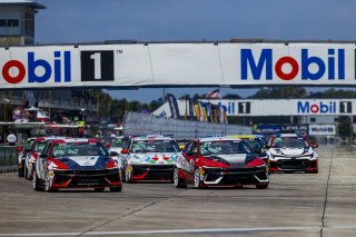 Race 1 Start, #77 Hyundai Elantra N1 TC EVO of Andre Castro, Ricca Autosport, TC America, TC, SRO America, Sebring International Raceway, Sebring, FL, May 7 - 10, 2026
 | Andrew Miterko Photography LLC &copy;2026