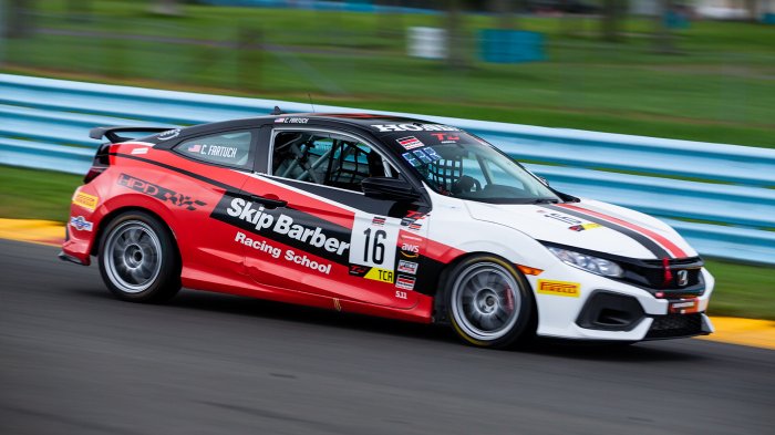 Ruud, Boehm, Fartuch Pace Second Practice at The Glen