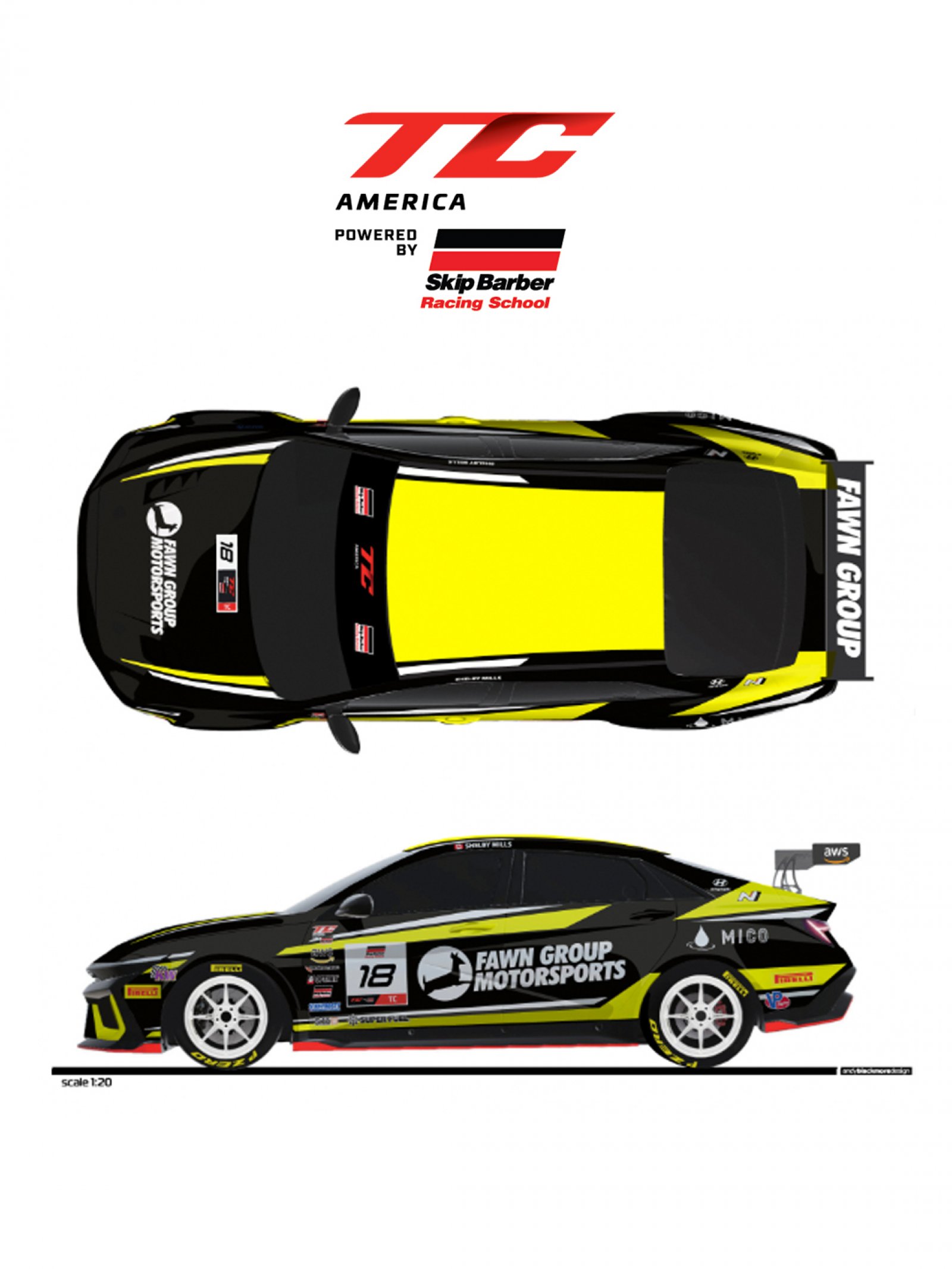 Shelby Mills Joins Ricca Autosport for Full SRO TC America Campaign Under Fawn Group MS Banner