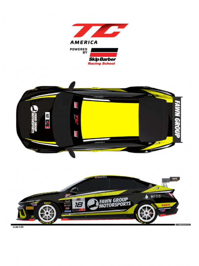 Shelby Mills Joins Ricca Autosport for Full SRO TC America Campaign Under Fawn Group MS Banner